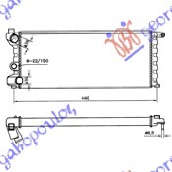ΨΥΓEIO NEΡOY 750-1.1 BENZINH 4Χ4 (580x250x34) 1986-1989
