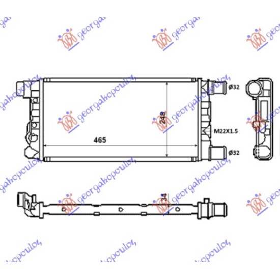 ΨΥΓΕΙΟ 0.9-1.1 ΒΕΝΖΙΝΗ +/- A/C (450x240) ΜΕ ΒΑΛΒΙΔΑ
