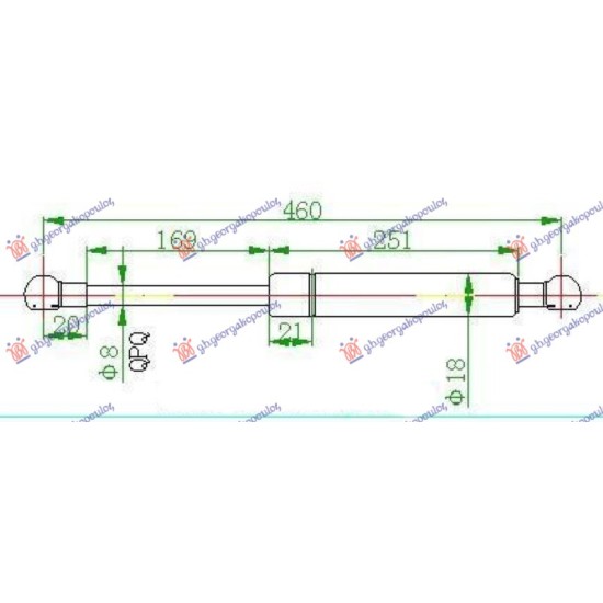 ΑΜΟΡΤΙΣΕΡ ΠΙΣΩ ΠΑΡΜΠΡΙΖ (460L-100N)