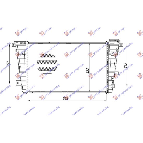 ΨΥΓΕΙΟ INTERCOOLER 1.3-1.9 CDTi (52x32x27)