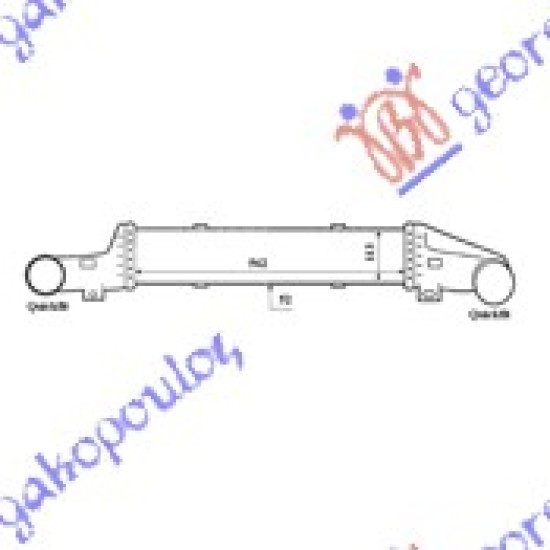ΨΥΓΕΙΟ INTERCOOLER 2.0-2.2-2.7 CDi(56x113x50)
