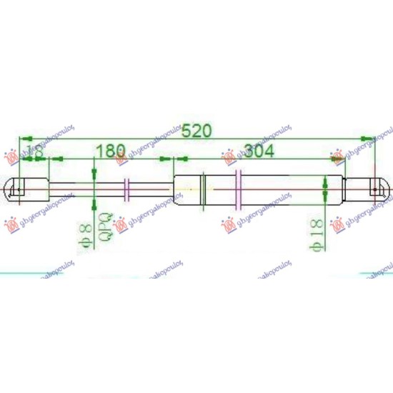 ΑΜΟΡΤΙΣΕΡ ΜΠΑΓΚΑΖ L/B (520L-665N)