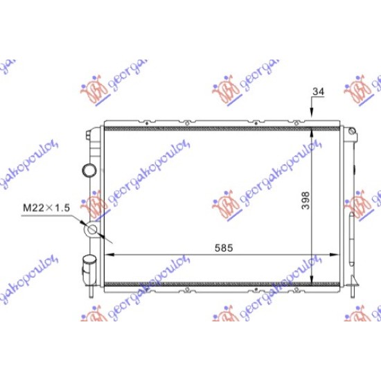 ΨΥΓΕΙΟ 1.8-2.0-1.9 ΠΕΤΡΕΛΑΙΟ TDI+/- A/C MΗΧΑΝΙΚΟ/AΥΤΟΜΑΤΟ (580x400) (VALEO)