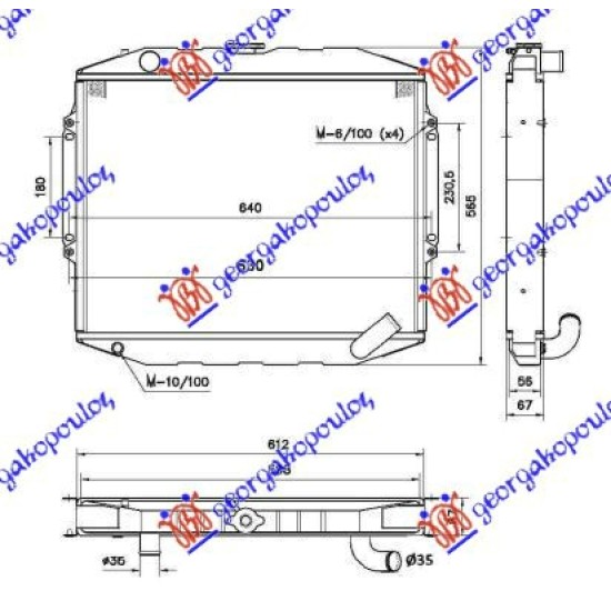 ΨΥΓEIO 2.5TDi MANUAL/AUTOMATIC+/- A/C (45x59.8x5.3)ΧΑΛK