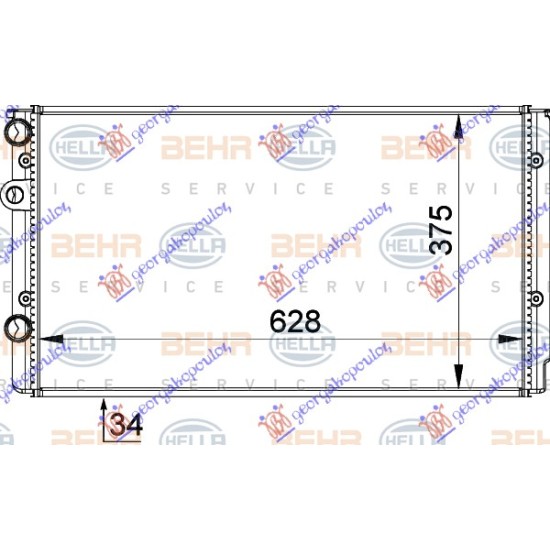 ΨΥΓΕΙΟ ΓΙΑ ΟΛΑ ΜΗΧΑΝΙΚΟ + A/C (630x380) ΠΑΡΟΧΕΣ ΠΛΕΥΡΑ ΟΔΗΓΟΥ (MAHLE BEHR PREMIUM LINE)