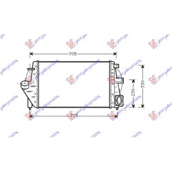 ΨΥΓΕΙΟ INTERCOOLER 2.2 TD (600x378x34)