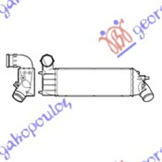 ΨΥΓΕΙΟ INTERCOOLER 2.0-2.2 HDi-JTD(376x134x65)