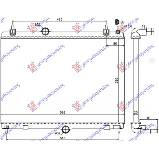ΨΥΓΕΙΟ (BRAZED) 1.6 THP-VTIΒΕΝΖΙΝΗ - 1.6 HDi -2.0 HDi/BLUEHDi ΠΕΤΡΕΛΑΙΟ ΜΗΧΑΝΙΚΟ (380x560)