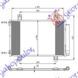 ΨΥΓΕΙΟ A/C 1.0-1.2 ΒΕΝΖΙΝΗ (550x350x16) ΨΥΓΕΙΟ A/C 1.0-1.2 ΒΕΝΖΙΝΗ (550x350x16)