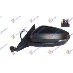 ΚΑΘΡΕΦΤΗΣ ΗΛΕΚΤΡΙΚΟΣ ΘΕΡΜΑΙΝΟΜΕΝΟΣ ΜΑΥΡΟΣ (ΜΕ ΦΛΑΣ) (6 PIN) (ASPHERICAL GLASS) - Αριστερά