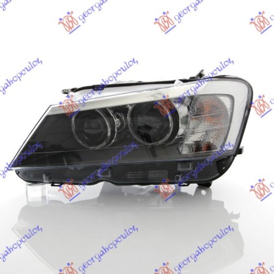 ΦΑΝΟΣ ΕΜΠΡΟΣ XENON ΕΞΥΠΝΟ ΜΕ ΦΩΣ ΗΜΕΡΑΣ LED (MARELLI) - Αριστερά