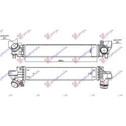 ΨΥΓΕΙΟ INTERCOOLER 1.5 (216-218i) ΒΕΝΖΙΝΗ (585x98x95)