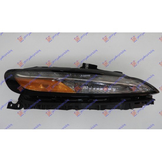 ΦΑΝΟΣ ΗΜΕΡΑΣ ΕΜΠΡΟΣ LED ΜΕ ΚΙΤΡΙΝΟ ΦΛΑΣ (E) (USA TYPE) - Δεξιά