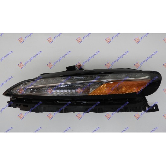 ΦΑΝΟΣ ΗΜΕΡΑΣ ΕΜΠΡΟΣ LED ΜΕ ΚΙΤΡΙΝΟ ΦΛΑΣ (E) (USA TYPE) - Αριστερά