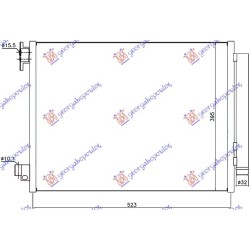 ΨΥΓΕΙΟ A/C 1.3 TCE 150/1.6 BENZINH (510x39.7x12) TVAL ΨΥΓΕΙΟ A/C 1.3 TCE 150/1.6 BENZINH (510x39.7x12) TVAL