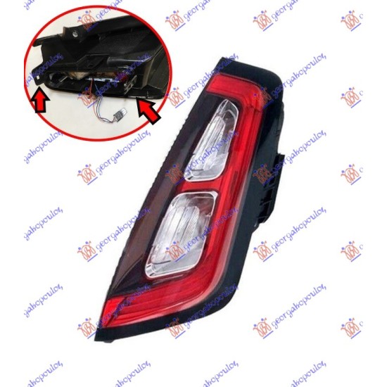ΦΑΝΟΣ ΠΙΣΩ LED (ΧΩΡΙΣ ΠΛΑΚΕΤΑ) (ΓΙΑ ΜΟΝΤΕΛΑ ΜΕ ΚΟΥΜΠΩΤΗ ΠΛΑΚΕΤΑ) (Ε) (DEPO) - Δεξιά