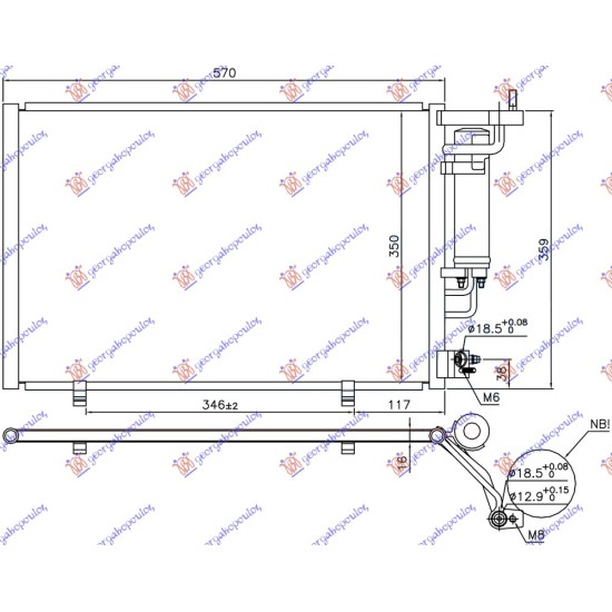 ΨΥΓΕΙΟ A/C 1.25-1.4-1.6 EFi ΒΕΝΖΙΝΗ - 1.5 TDCi ΠΕΤΡΕΛΑΙΟ (520x320x16) (ΠΑΡΟΧΕΣ 18/18 ΜΕ ΒΑΛΒΙΔΑ)