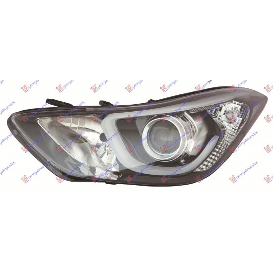 ΦΑΝΟΣ ΕΜΠΡΟΣ ΗΛΕΚΤΡΙΚΟΣ (HB3/H7) ΜΕ ΦΩΣ ΗΜΕΡΑΣ LED (Ε) (DEPO) - Αριστερά
