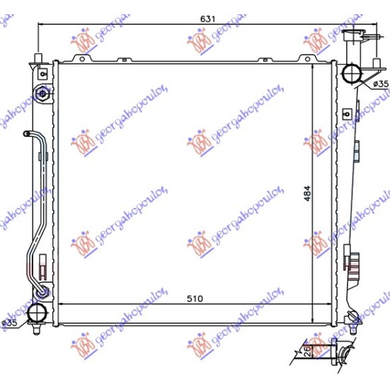 ΨΥΓΕΙΟ 2.0 - 2.2 CRDi ΜΗΧΑΝΙΚΟ/ΑΥΤΟΜΑΤΟ (510x483x26)