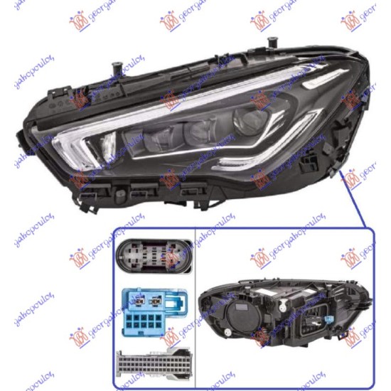 ΦΑΝΟΣ ΕΜΠΡΟΣ FULL LED ΕΞΥΠΝΟ (ΧΩΡΙΣ ΛΟΓΟΤΥΠΟ) (HELLA) - Αριστερά