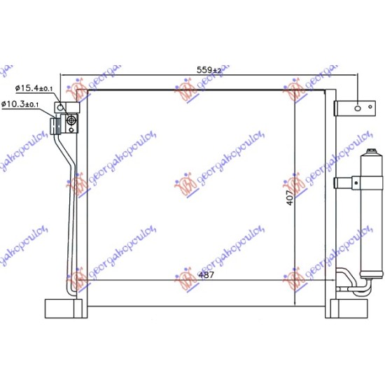 ΨΥΓΕΙΟ A/C 1.6 DIC TURBO ΒΕΝΙΝΗ (485x400x16)