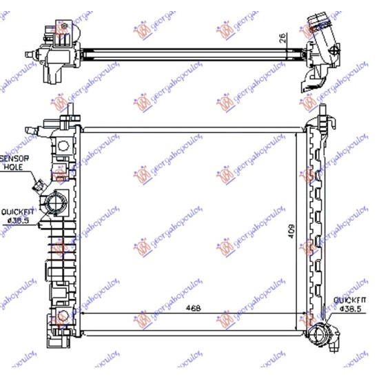 ΨΥΓΕΙΟ 1.4i ΒΕΝΖΙΝΗ TURBO (470x428)A14NEL/T (KOYO)