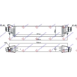 ΨΥΓΕΙΟ INTERCOOLER 1.6 TURBO (OPC) ΒΕΝΖΙΝΗ (571x128x64) ΨΥΓΕΙΟ INTERCOOLER 1.6 TURBO (OPC) ΒΕΝΖΙΝΗ (571x128x64)