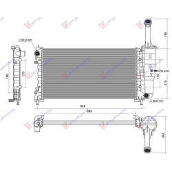 ΨΥΓΕΙΟ 1.4 ΒΕΝΖΙΝΗ +/- A/C (580x308) (ΜΕ ΣΩΛΗΝΑΚΙ ΣΤΟ ΠΑΓΟΥΡΙ) (MARELLI)