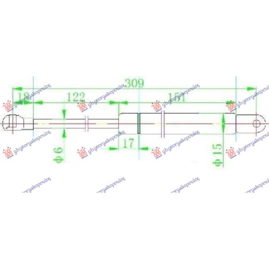 ΑΜΟΡΤΙΣΕΡ ΠΙΣΩ ΠΑΡΜΠΡΙΖ (310L-255N)