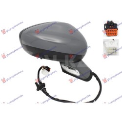 ΚΑΘΡΕΦΤΗΣ ΗΛΕΚΤΡΙΚΟΣ ΘΕΡΜΑΙΝΟΜΕΝΟΣ ΗΛΕΚΤΡΙΚΑ ΑΝΑΚΛΙΝΟΜΕΝΟΣ ΒΑΦΟΜΕΝΟΣ (ΜΕ ΦΛΑΣ & ΦΩΣ ΑΣΦΑΛΕΙΑΣ) (CONVEX GLASS) - Δεξιά