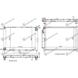 ΨΥΓΕΙΟ ΜΕ ΕΝΣΩΜΑΤΩΜΕΝΟ A/C 1.5 ΠΕΤΡΕΛΑΙΟ (510x388x16)