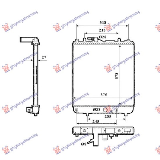 ΨΥΓΕΙΟ 1.0 - 1.2iΒΕΝΖΙΝΗ ΜΗΧΑΝΙΚΟ +/- A/C (375x358) (ΚΛΕΙΣΤΟ ΚΥΚΛΩΜΑ) 2005-