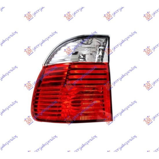 ΦΑΝΟΣ ΠΙΣΩ ΕΞΩ (ΚΟΚΚΙΝΟ-ΛΕΥΚΟ) ΜΕ LED S.W. 2000- (Ε) (DEPO) - Δεξιά