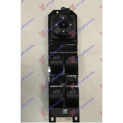 ΔΙΑΚΟΠΤΗΣ ΠΑΡΑΘΥΡΟΥ/ΚΑΘΡΕΦΤΩΝ ΕΜΠΡΟΣ (Μαυρο/Ασημι) (Τετραπλός) (3pin) - Αριστερά ΔΙΑΚΟΠΤΗΣ ΠΑΡΑΘΥΡΟΥ/ΚΑΘΡΕΦΤΩΝ ΕΜΠΡΟΣ (Μαυρο/Ασημι) (Τετραπλός) (3pin) - Αριστερά