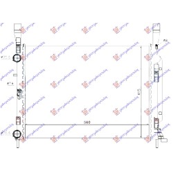 ΨΥΓΕΙO 1.6 ΒΕΝΖΙΝΗ - 1.5 ΠΕΤΡΕΛΑΙΟ (560x410x23)ΠΑΡΟΧΕΣ ΠΛΕΥΡΑ ΟΔΗΓΟΥ (MAHLE BEHR)