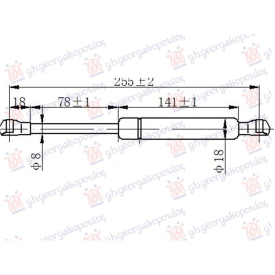 ΑΜΟΡΤΙΣΕΡ ΜΠΑΓΚΑΖ CABRIO (255L-350N)