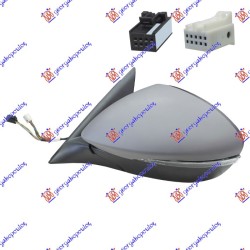 ΚΑΘΡΕΦΤΗΣ ΗΛΕΚΤΡΙΚΟΣ ΘΕΡΜΑΙΝΟΜΕΝΟΣ ΗΛΕΚΤΡΙΚΑ ΑΝΑΚΛΙΝΟΜΕΝΟΣ ΜΕ ΜΝΗΜΗ ΒΑΦΟΜΕΝΟΣ (ΜΕ ΦΛΑΣ) (CONVEX GLASS) - Αριστερά