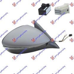 ΚΑΘΡΕΦΤΗΣ ΗΛΕΚΤΡΙΚΟΣ ΘΕΡΜΑΙΝΟΜΕΝΟΣ ΗΛΕΚΤΡΙΚΑ ΑΝΑΚΛΙΝΟΜΕΝΟΣ ΜΕ ΜΝΗΜΗ ΒΑΦΟΜΕΝΟΣ (ΜΕ ΦΛΑΣ & ΑΙΣΘΗΤΗΡΑ & BLIS) (CONVEX GLASS) - Δεξιά