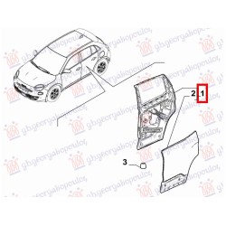 ΠΟΡΤΑ ΠΙΣΩ (Γ) - Αριστερά ΠΟΡΤΑ ΠΙΣΩ (Γ) - Αριστερά