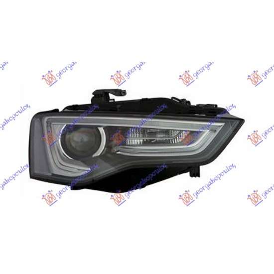 ΦΑΝΟΣ ΕΜΠΡΟΣ Bi-XENON ΜΑΥΡΟ (ΜΕ ΦΩΣ ΗΜΕΡΑΣ LED) (E) (TYC) - Δεξιά
