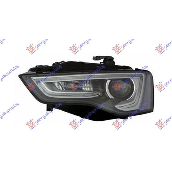 ΦΑΝΟΣ ΕΜΠΡΟΣ Bi-XENON ΜΑΥΡΟ (ΜΕ ΦΩΣ ΗΜΕΡΑΣ LED) (E) (TYC) - Αριστερά