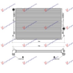 ΨΥΓΕΙΟ 2.0 TDi (135 KW) ΠΕΤΡΕΛΑΙΟ (650x450x32) (VALEO) ΨΥΓΕΙΟ 2.0 TDi (135 KW) ΠΕΤΡΕΛΑΙΟ (650x450x32) (VALEO)