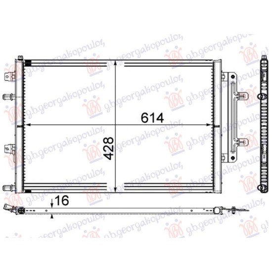 ΨΥΓΕΙΟ ΒΟΗΘΗΤΙΚΟ 3.0-4.0 TFSi ΒΕΝΖΙΝΗ (615x430x16) (MAHLE BEHR)
