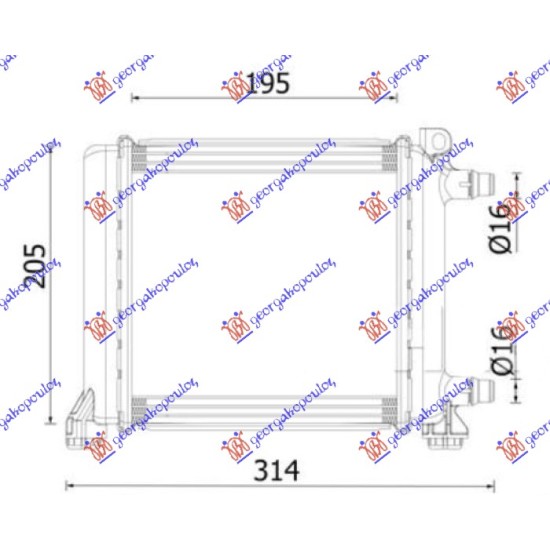 ΨΥΓΕΙΟ ΒΟΗΘΗΤΙΚΟ 1.5-2.0 ΒΕΝΖΙΝΗ (202x195) (MAHLE PREMIUM LINE)