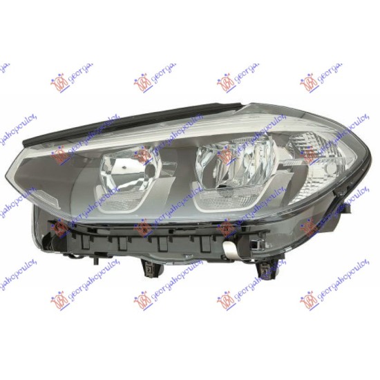 ΦΑΝΟΣ ΕΜΠΡΟΣ ΗΛΕΚΤΡΙΚΟΣ (LED/H7) ΜΕ ΦΩΣ ΗΜΕΡΑΣ LED (Ε) (DEPO) - Αριστερά