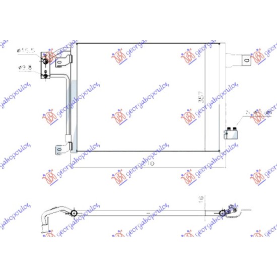 ΨΥΓΕΙΟ A/C 3.6-3.8i ΒΕΝΖΙΝΗ 2.8 CRD ΠΕΤΡΕΛΑΙΟ ΜΗΧΑΝΙΚΟ -2012 (470x350x16)