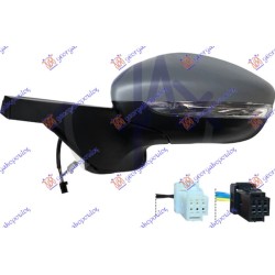 ΚΑΘΡΕΦΤΗΣ ΗΛΕΚΤΡΙΚΟΣ ΘΕΡΜΑΙΝΟΜΕΝΟΣ ΗΛΕΚΤΡΙΚΑ ΑΝΑΚΛΙΝΟΜΕΝΟΣ ΒΑΦΟΜΕΝΟΣ (ΜΕ ΦΛΑΣ) (6+2 PIN) 2018- (CONVEX GLASS) - Αριστερά