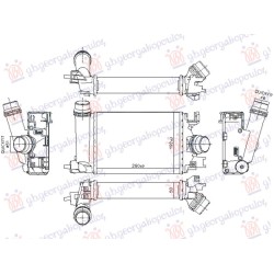 ΨΥΓΕΙΟ INTERCOOLER 1.0 BENZINH (260x187) ΨΥΓΕΙΟ INTERCOOLER 1.0 BENZINH (260x187)