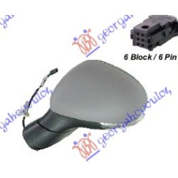 ΚΑΘΡΕΦΤΗΣ ΗΛΕΚΤΡΙΚΟΣ ΘΕΡΜΑΙΝΟΜΕΝΟΣ ΒΑΦΟΜΕΝΟΣ (ΜΕ ΦΛΑΣ) (CONVEX GLASS) - Αριστερά