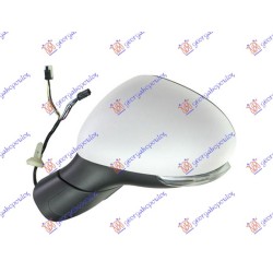 ΚΑΘΡΕΦΤΗΣ ΗΛΕΚΤΡΙΚΟΣ ΘΕΡΜΑΙΝΟΜΕΝΟΣ ΗΛΕΚΤΡΙΚΑ ΑΝΑΚΛΙΝΟΜΕΝΟΣ ΜΕ ΚΑΠΑΚΙ ΧΡΩΜΙΟ (ΜΕ ΦΛΑΣ) (CONVEX GLASS) - Αριστερά